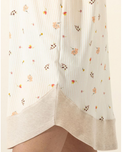 Camisón Interlock 100 % Algodón Le Chat Songe (Beige)