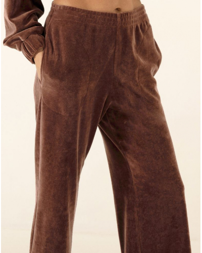 Ensemble veste en velours coton Le chat Psyché (Chocolat)