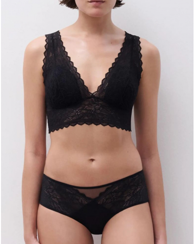 Padded wireless bra Chantelle Floral Touch (Black)