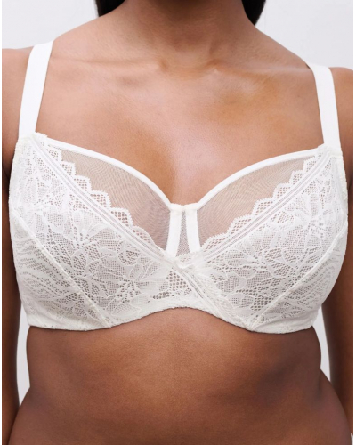 Sujetador con aros envolventes Chantelle EasyFeel Floral Touch (Milk)