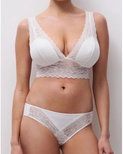 Soutien-gorge sans armature coque Chantelle Floral Touch (Milk)