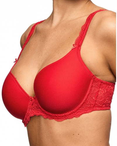 Soutien-gorge rembourré en forme de cœur Marie Jo Cyrile (True Red)