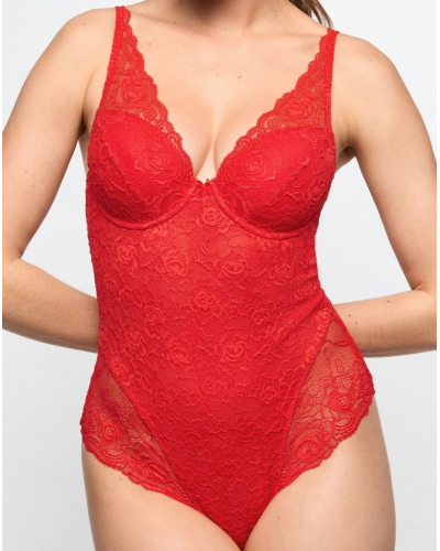 Padded plunge body Marie Jo Cyrile (True Red)