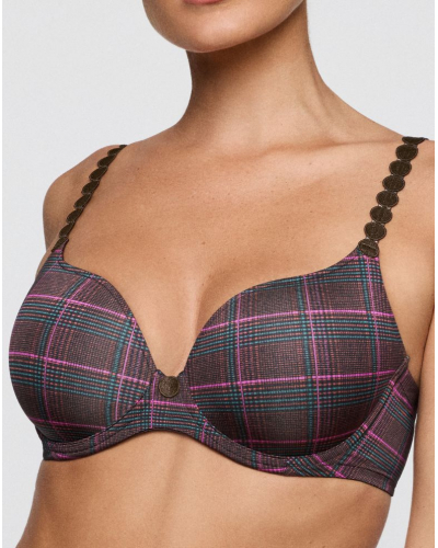 Padded bra heart shape Marie Jo Tom (Wengé)