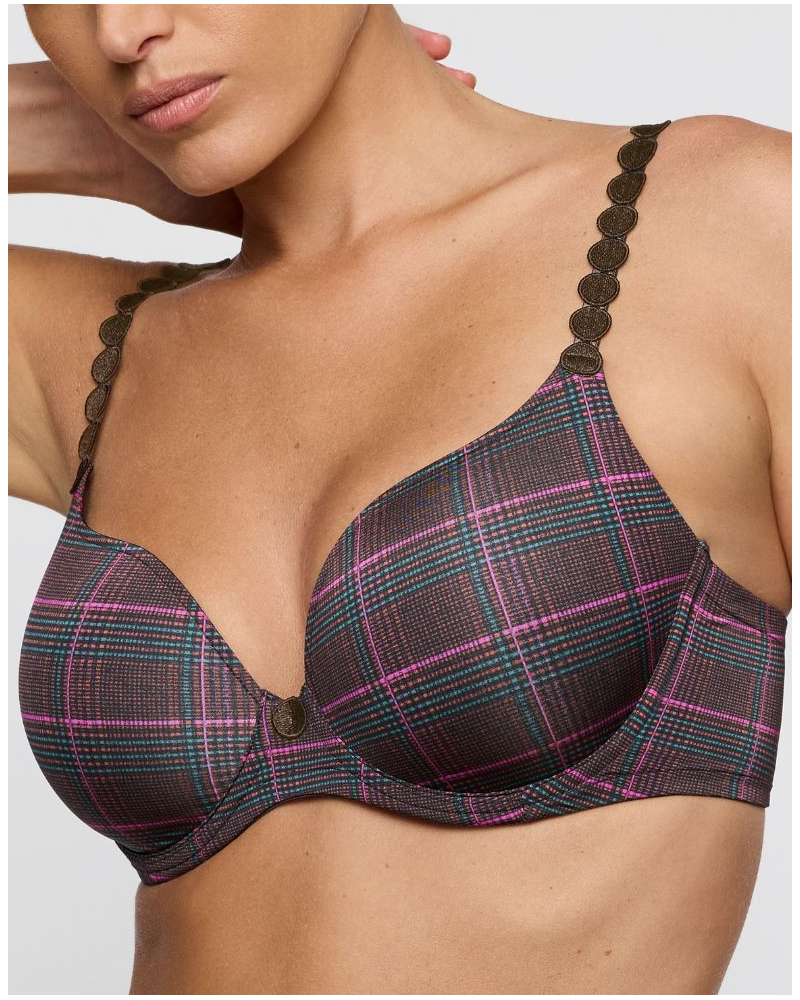 Padded bra heart shape Marie Jo Tom (Wengé)