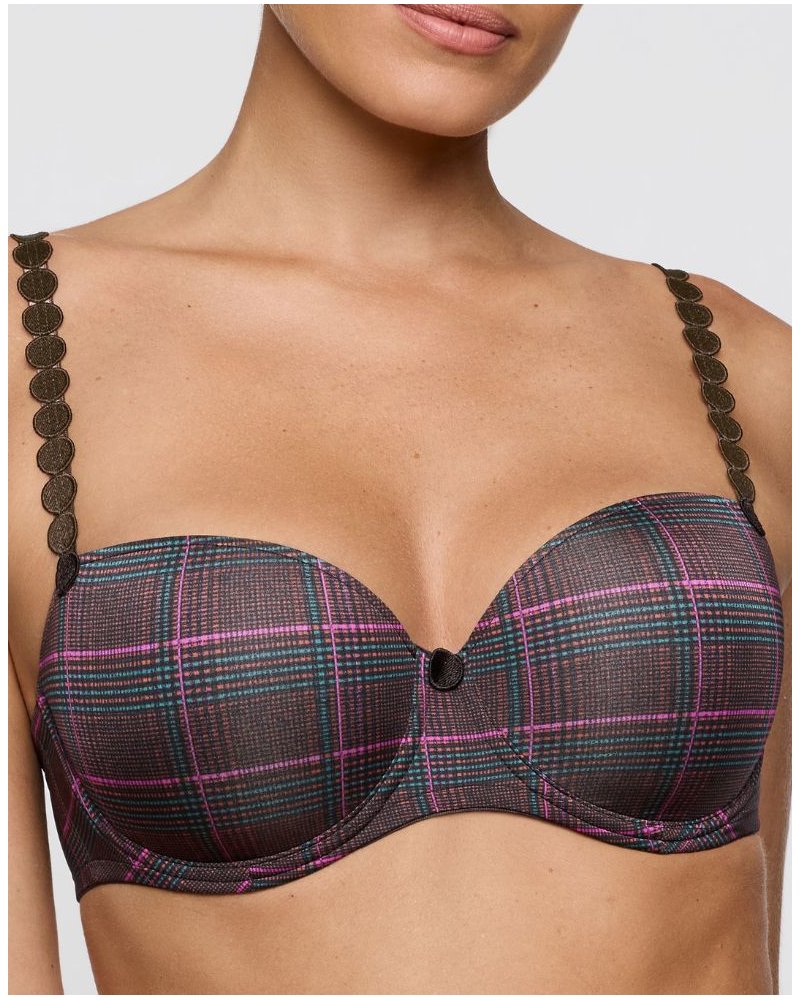 Balcony padded bra Marie Jo Tom (Wengé)