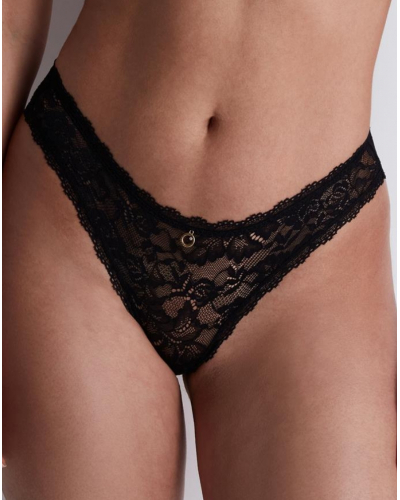 Slip italien Aubade Rosessence (Noir)