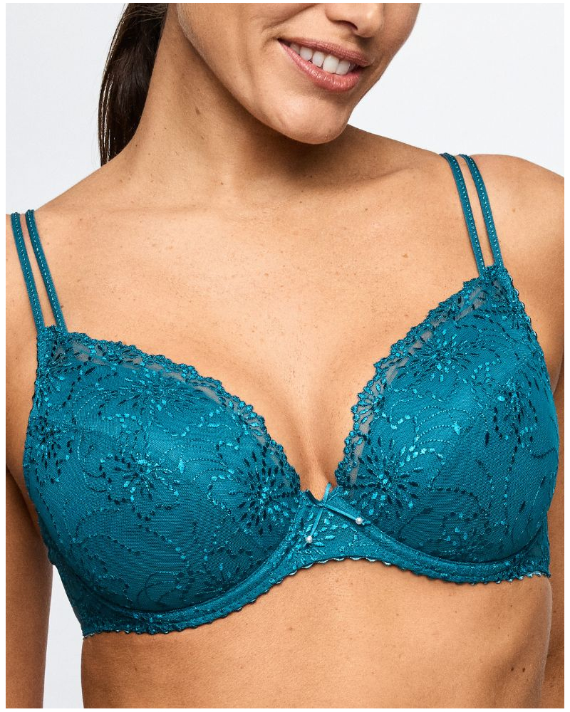 Soutien-gorge push-up à coques amovibles Marie Jo Jane (Peacock)