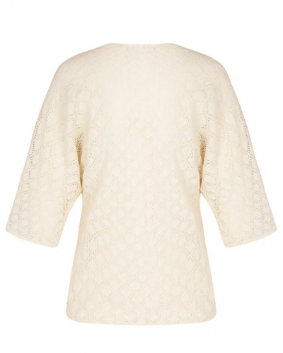Boléro tricot Antigel Crochet Seventies (Chanvre)