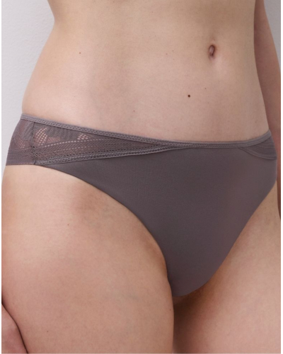Tanga Chantelle EasyFeel Osmose (Marron Glacé)