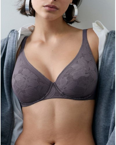 Sujetador con aros envolvente moldeado Chantelle EasyFeel Osmose (Marron Glacé)