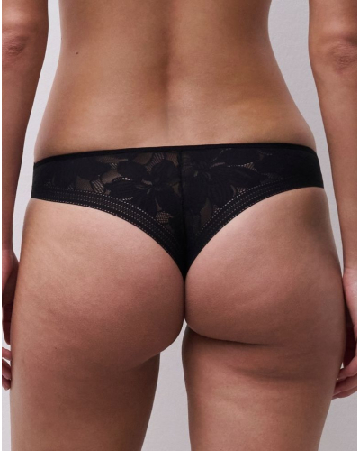 Tanga Chantelle EasyFeel Osmose (Black)