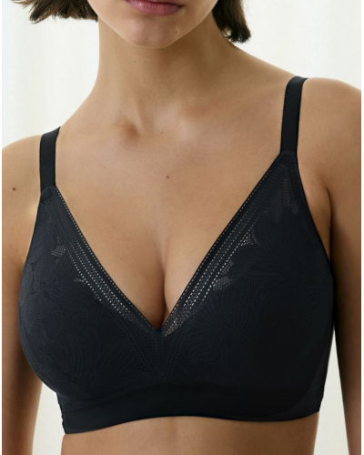Sujetador sin aros spacer Chantelle EasyFeel Osmose (Negro)
