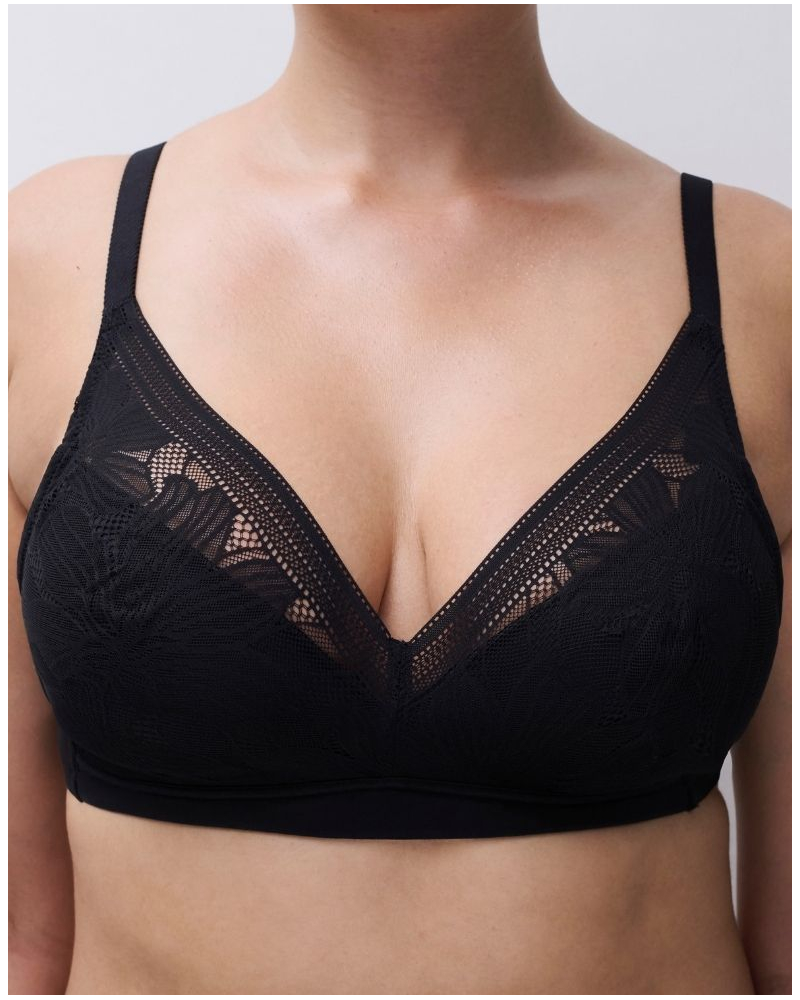 Sujetador sin aros spacer Chantelle EasyFeel Osmose (Negro)