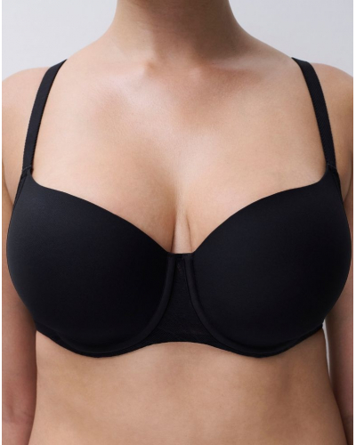 Sujetador preformado envolvente Chantelle EasyFeel Osmose (Negro)