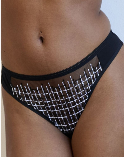 Tanga Maison Lejaby Back in black (Black)