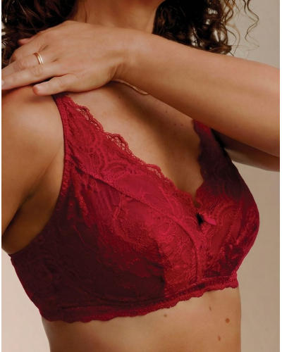 Post-operative soft bralette Aubade Danse des Sens (Irresistible Red)