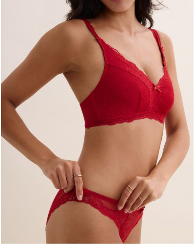 Post-operative soft bralette Aubade Danse des Sens (Irresistible Red)