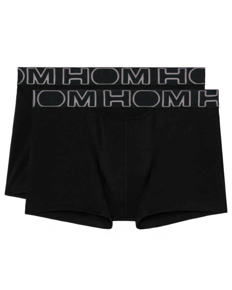 Paquete de 2 boxers en algodón HO1 HOM Boxerlines (Negro)