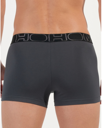 Pack of 2 cotton boxers HO1 HOM Boxerlines (Noir/Gris)