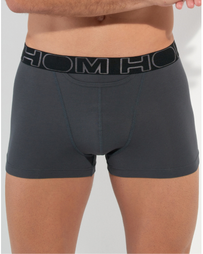 Pack of 2 cotton boxers HO1 HOM Boxerlines (Noir/Gris)