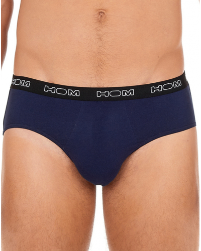 Lot de 3 mini slips HOM Boxerlines (Noir/Marine/Gris chiné)