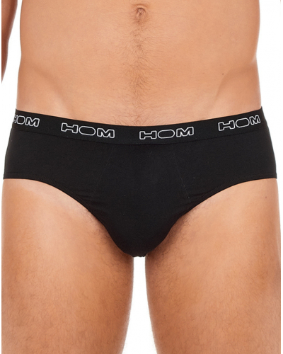 Lot de 3 mini slips HOM Boxerlines (Noir/Marine/Gris chiné)