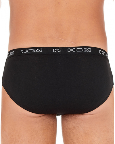 Paquete de 3 calzoncillos HOM Boxerlines (Noir/Marine/Gris chiné)