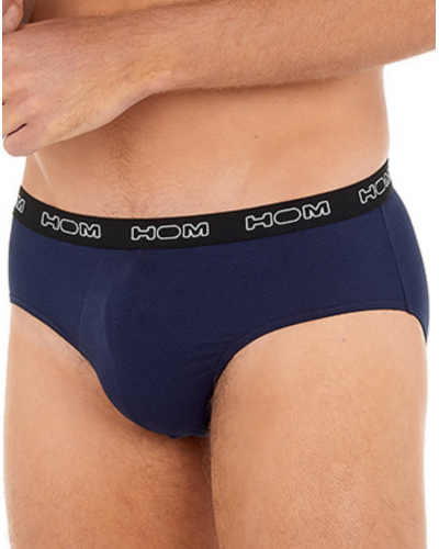 Lot de 3 mini slips HOM Boxerlines (Noir/Marine/Gris chiné)