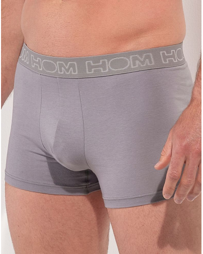 Pack of 3 cotton boxers HOM (Noir/Gris clair/Gris foncé)