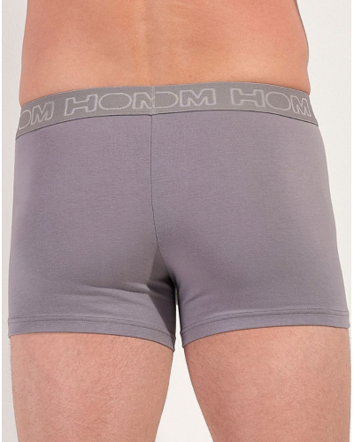 Pack of 3 cotton boxers HOM (Noir/Gris clair/Gris foncé)