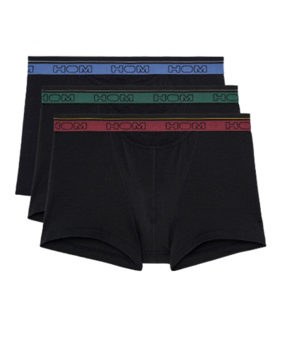 Paquete de 3 bóxers algodón HOM Tiago (Negro)
