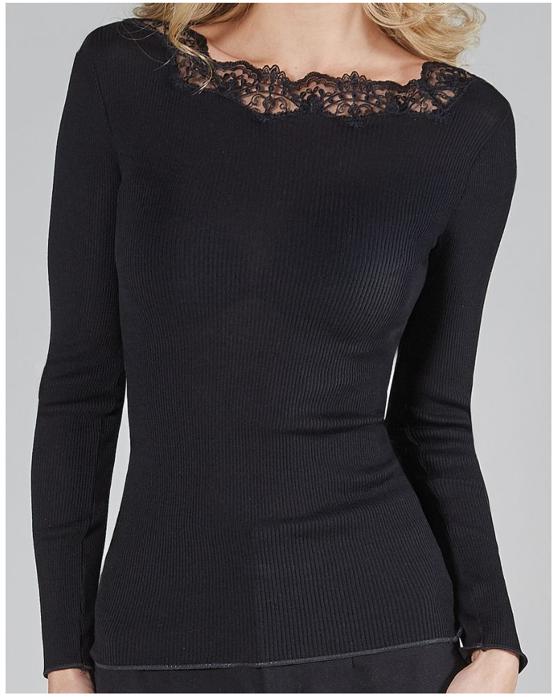 T-shirt manches longues Moretta laine & soie 5333