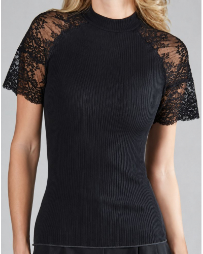 T-shirt manches courtes Moretta 5408 (Noir)
