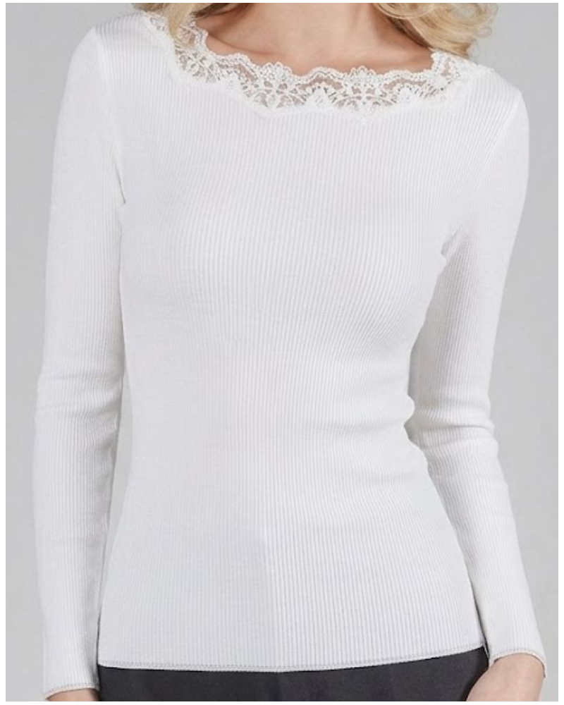 T-shirt manches longues Moretta laine & soie 5333
