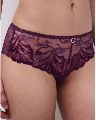 Shorty Chantelle Illusion (Aubergine Lurex)