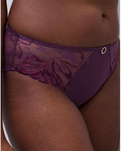 Knickers Chantelle Illusion (Aubergine Lurex)