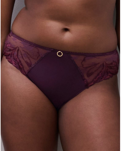 Culotte Chantelle Illusion (Aubergine Lurex)