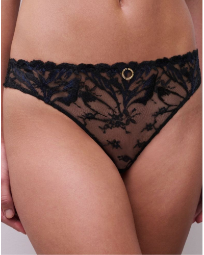 Tanga Chantelle Illusion (Crepuscular Black)