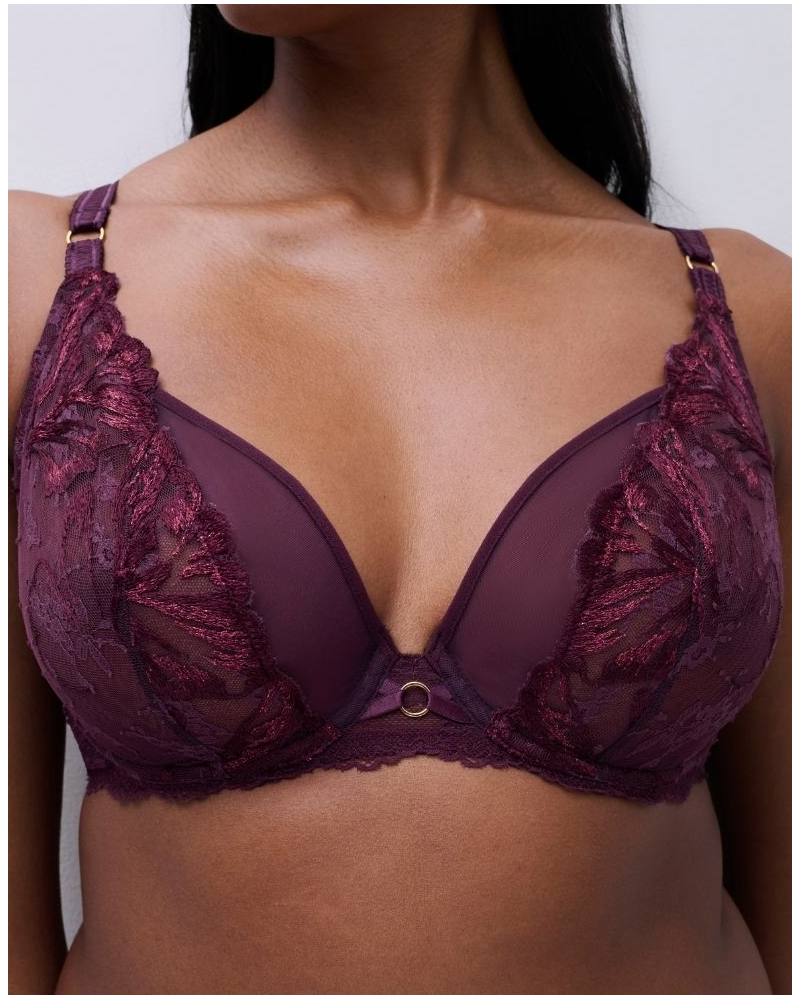 Sujetador con aros envolvente Chantelle Illusion Chantelle Illusion (Aubergine Lurex)
