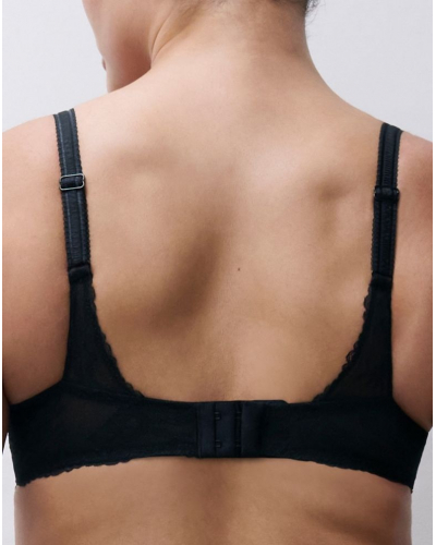 Sujetador corbeille balconette Chantelle Illusion (Crepuscular Black)