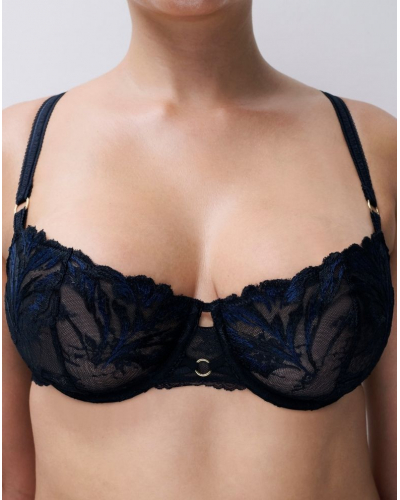 Demi balcony bra Chantelle Illusion (Crepuscular Black)