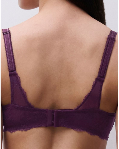 Demi balcony bra Chantelle Illusion (Aubergine Lurex)