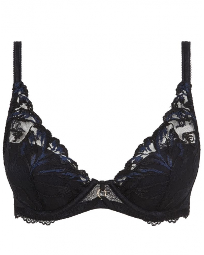 Plunge padded bra Chantelle Illusion (Crepuscular Black)