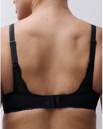 Plunge padded bra Chantelle Illusion (Crepuscular Black)