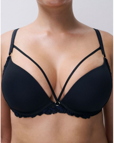 Sujetador preformado push-up Chantelle Illusion (Crepuscular Black)