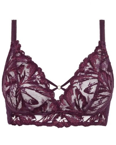 Soutien-gorge sans armature Chantelle Illusion (Aubergine Lurex)