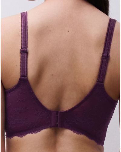 Sujetador sin aros Chantelle Illusion (Aubergine Lurex)