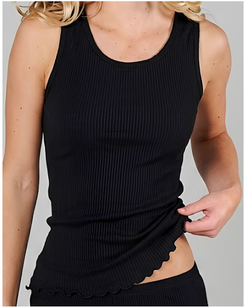 Camiseta sin mangas Moretta lana y seda