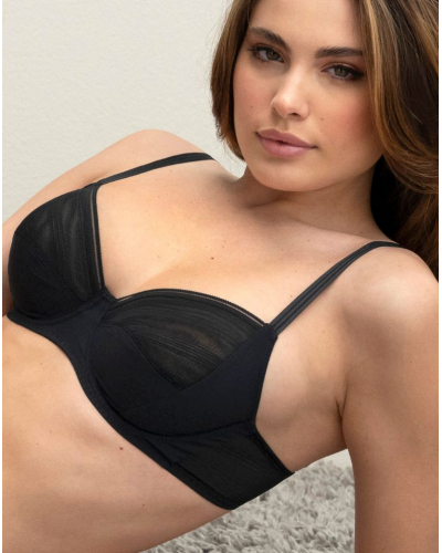 Underwired bra Antigel New Apesanteur (Black)